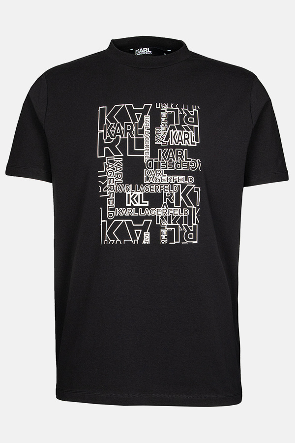 ΜΠΛΟΥΖΑ T-SHIRT KARL LAGERFELD - 990 ΜΑΥΡΟ